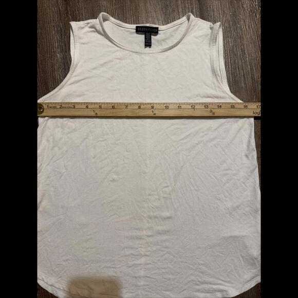 Eileen Fisher White Basic Quiet Luxury Designer Oversized Stretchy Tank XXS - Picture 5 of 10